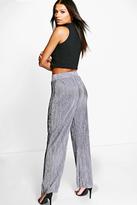 Thumbnail for your product : boohoo Aerin Pleated Wide Leg Trousers