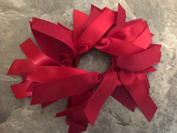 You Pick Colors Pony Tie, Scrunchie, Streamers, Hair Gymnastics, Dance, Volleyball, Soccer, Softball, Lacrosse, Cheer, Basketball, Bow