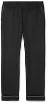 Thumbnail for your product : Valentino Piped Silk Drawstring Trousers