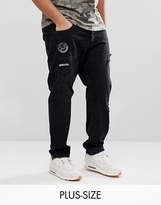Thumbnail for your product : ONLY & SONS Carrot Fit Jeans With Badge Details
