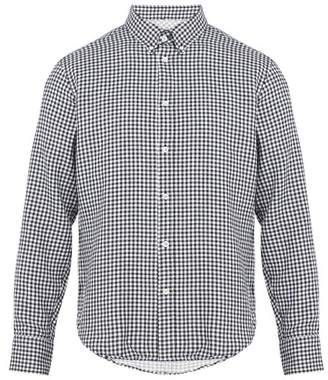 Rag & Bone Fit 2 Tomlin Gingham Cotton Flannel Shirt - Mens - Navy Multi
