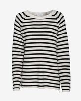 Thumbnail for your product : Equipment Lucien Zipper Detail Striped Sweater