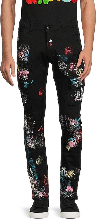 FWRD DENIM Painterly Slim Fit Cargo Pants - ShopStyle