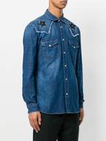 Thumbnail for your product : Just Cavalli star patch denim shirt