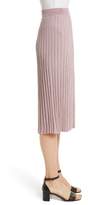 Thumbnail for your product : Rebecca Taylor Metallic Ribbed Knit Skirt