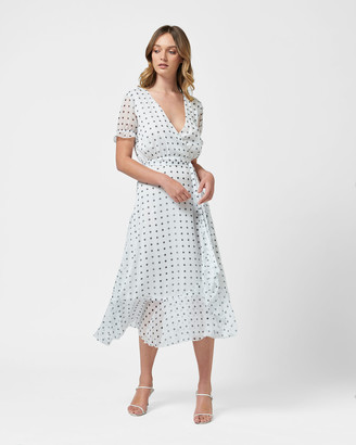 MVN - Women's White Midi Dresses - Somerset Sky Dress - Size One Size, 6 at The Iconic