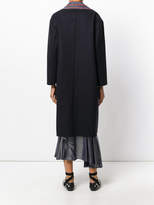 Thumbnail for your product : Cédric Charlier contrast lining coat
