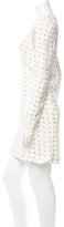 Thumbnail for your product : Chloé Silk Metallic-Embroidered Dress