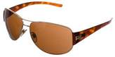 Thumbnail for your product : Ralph Lauren Black Label Tortoise Shell Rounded Aviator Sunglasses