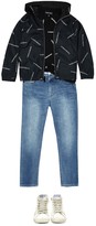 Thumbnail for your product : Emporio Armani Kids Logo stretch-cotton jeans