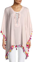 Thumbnail for your product : Bindya Lace-Up Tunic with Tassels