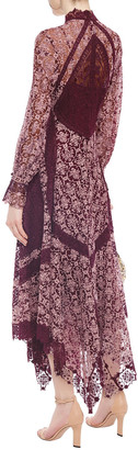 Jonathan Simkhai Asymmetric Cutout Embroidered Tulle Maxi Dress