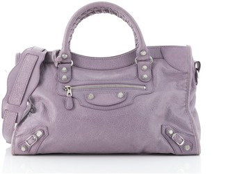 balenciaga purple bag