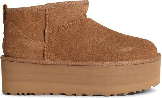 UGG Classic Ultra Mini Platform' Chestnut Suede Boots