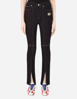 Dolce & Gabbana Stretch denim jeans with slits