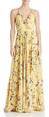 avery g floral ball gown