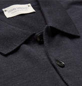 Thumbnail for your product : John Smedley Hindlow Two-Tone Merino Wool Sweater
