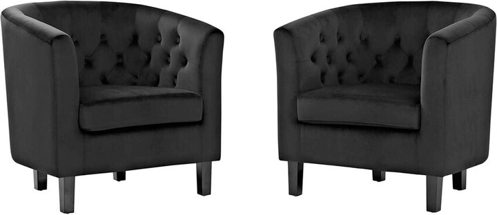 Modway Prospect 2 Piece Performance Velvet Armchair Set