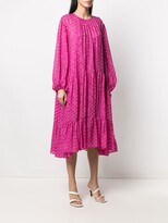 Thumbnail for your product : L'Autre Chose Polka-Dot Tiered Midi Dress