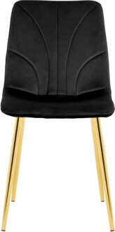 Ivy Bronx Modern Simple Light Luxury Dining Chair Home Bedroom Stool Back Dressing Chair Student Desk Chair Metal Legs