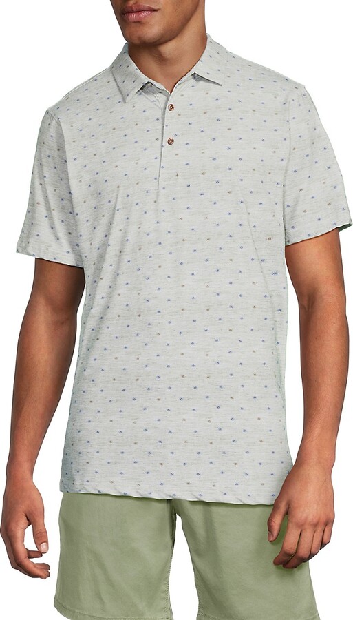 American Heritage Micro-Print Performance Polo Shirt