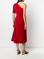 Thumbnail for your product : Emilia Wickstead Jenna one shoulder midi dress