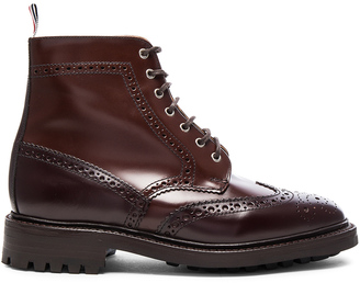 Thom Browne Leather Classic Wingtip Boots