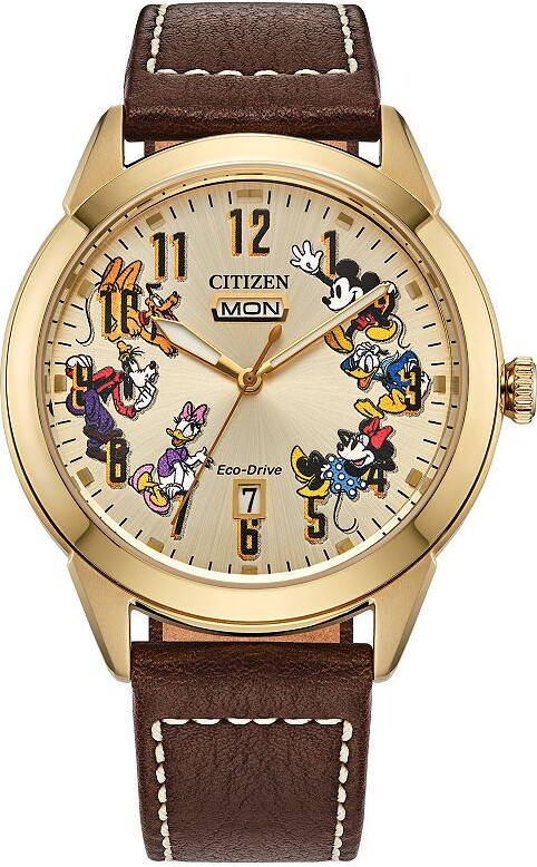 Citizen Disney's Mickey Mouse & Friends Men's Leather Strap Watch