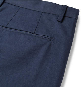 Boglioli Navy Slim-Fit Stretch-Cotton Twill Suit Trousers
