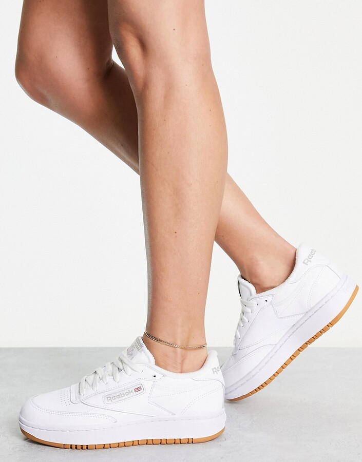 Reebok Club C Double sneakers in white - ShopStyle