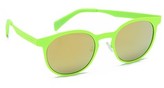 Thumbnail for your product : Italia Independent Round Neon Sunglasses with Mirrored Lenses