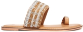 Thumbnail for your product : ASOS FANTASIA Flat Leather Sliders