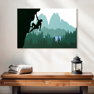 Ebern Designs Sireci Rock Climber Silhouette