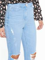 Thumbnail for your product : Very PETITE Ella High Waist Rip Skinny
