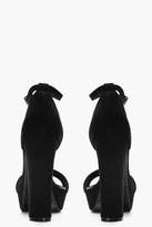 Thumbnail for your product : boohoo Amy Wide Fit Platform 2 Part Heels