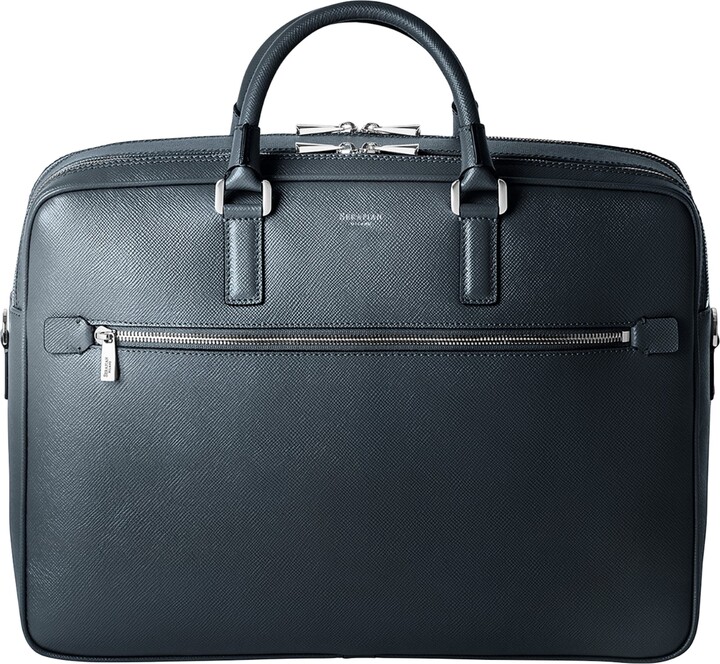 SERAPIAN Leather Double Evolution Briefcase