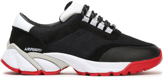 Axel Arigato Color-block Leather, Suede And Mesh Sneakers