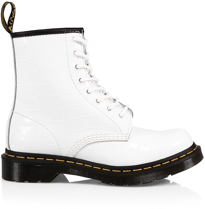 White Patent Leather Boots | ShopStyle
