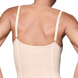 ITEM m6 Women's Neutrals All Mesh Shape Thong Bodysuit - Apricot