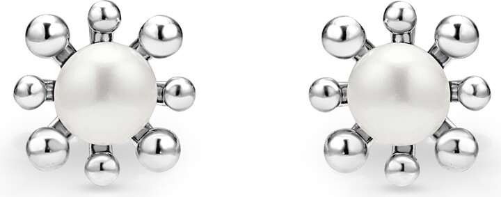 Lagos Luna Fleur Freashwater Pearl Stud Earrings