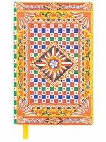 Thumbnail for your product : Dolce & Gabbana small Carretto-print ruled notebook