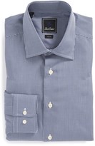 Thumbnail for your product : David Donahue Trim Fit Gingham Dress Shirt