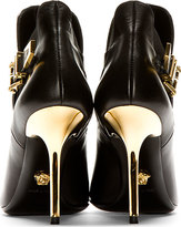 Thumbnail for your product : Versace Black Leather Boot With Gold Medusa