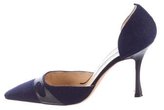 Thumbnail for your product : Manolo Blahnik Canvas d'Orsay Pumps