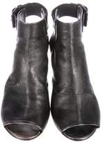 Thumbnail for your product : Marsèll Leather Peep-Toe Booties
