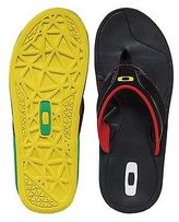 Thumbnail for your product : Oakley New Mens Hypercoil Sandals Flip Flops Black Rasta Size 13