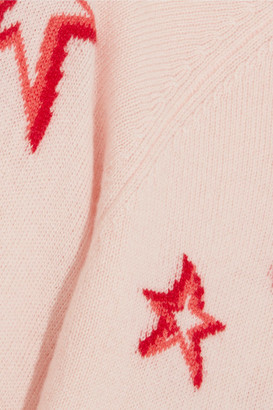 Chinti and Parker 3d Star Cashmere Sweater - Pink