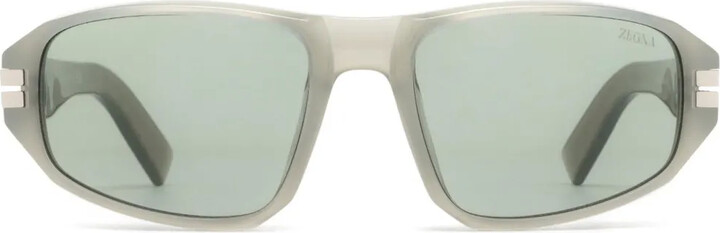 Ermenegildo Zegna Oval-Frame Sunglasses