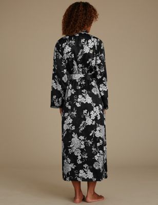 Marks and Spencer Floral Satin Long Wrap