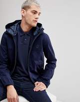Thumbnail for your product : Pretty Green Cotton Sevenoaks Jacket With Printed Paisley Hood In Navy
